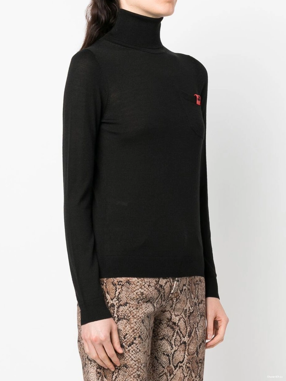 Affordable Moschino jumper Love Women high logo-patch neck 0421